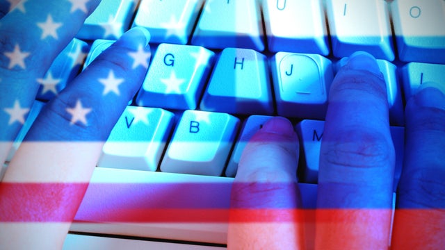 Russia Hacking American Elections Illustration 