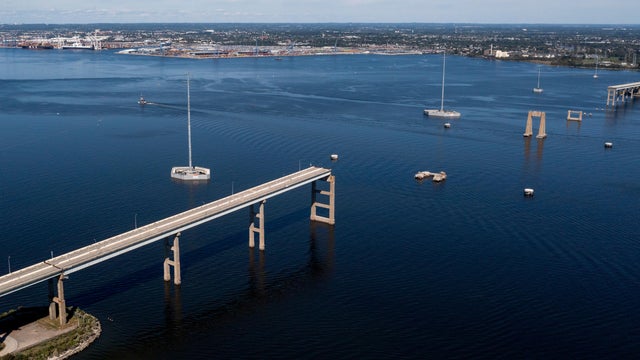 Francis Scott Key Bridge in Baltimore, Maryland 