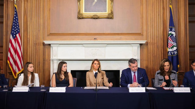 First Lady Melania Trump Joins Roundtable Discussion On "Take It Down Act" 